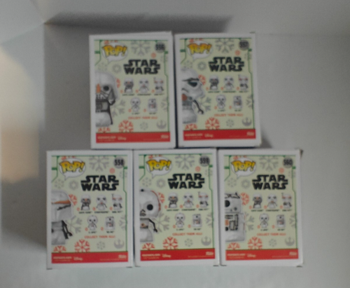 Funko Pop Star Wars Holiday Bobble-Heads Box # 556, 558, 558, 559 and 560 NEW - Picture 8 of 14