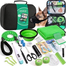GPUSFAK Pet First Aid Kit for Dogs - Emergency Kit for Camping Hiking Traveling