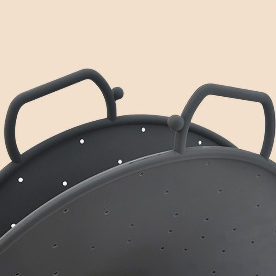 with Handles Foldable Steamer Basket Heat Resistant Drain Rack Bun ...