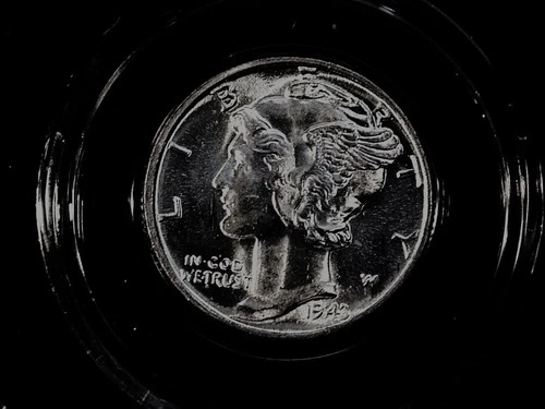 MERCURY SILVER DIMES LOT OF (4) ALL 1943 MS BU