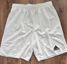 Adidas Climalite Youth Athletic Shorts White Large 13-14 EUC