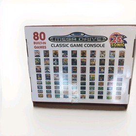 Boxed Sega Megadrive Console Mini Classic 80 Games 2 Wireless Controllers VGC