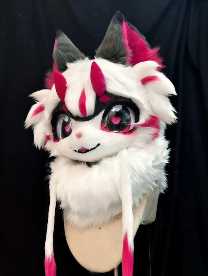 Juego de fursuit hecho a mano - gato lobo híbrido Foto 4 de 4