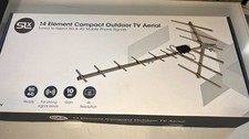 Image of Outdoor TV Aerial, SLx 14 Element Yagi 4G & 5G Filtered Compact Ultra Compact