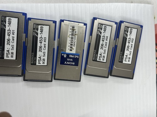 Sony SBP-8 8GB SxS Pro Memory Card, 5 Pack - Picture 2 of 2