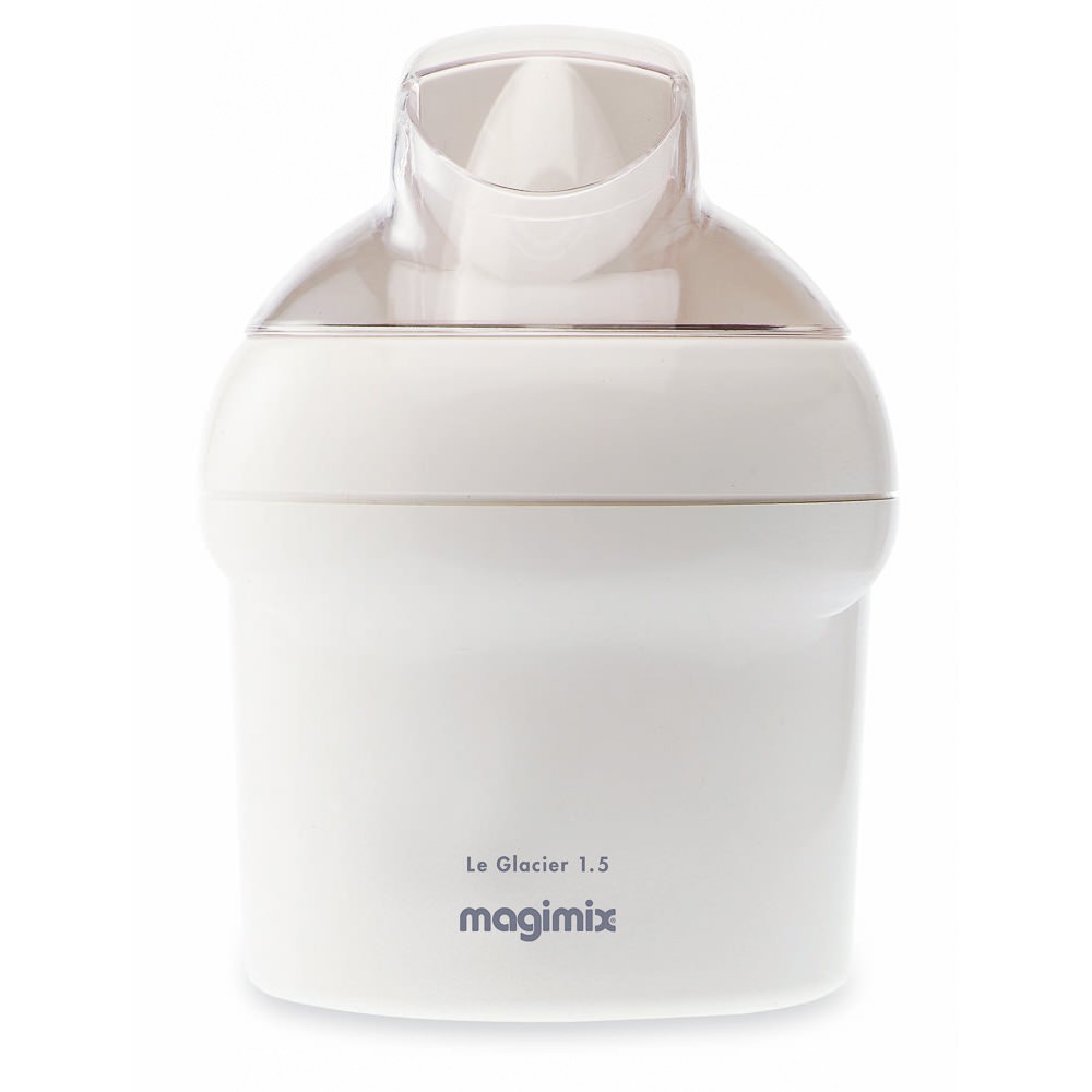 Sorbetière Magimix 1,5L blanche avec pale mélangeuse pour glaces onctueuses en 20 min