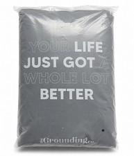 The Grounding Co Grounding Fitted Sheet Queen Gray Earthing Bed Sheet