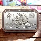 Pit Bullion - 'Thanksgiving Holiday 2022' - 1 oz Antiqued Silver Bar - #099/100