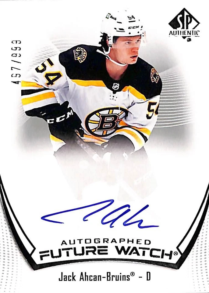 2021-22 SP Authentic Future Watch Auto Jack Ahcan /999 RC #107  - Image 3 of 4