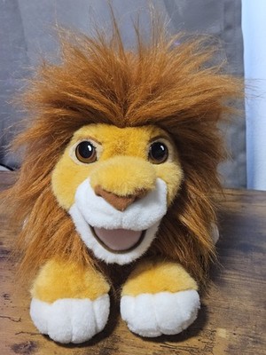 Vintage 1993 Mattel Authentic Lion King Simba Roaring PUPPET Plush Collectible 