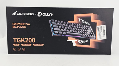 DURGOD x OLLYN TGK200 65% RGB Low Profile Red Switch Mechanical Keyboard