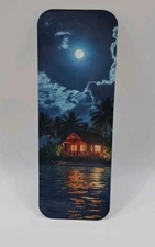 Moonlit Island Cottage Bookmark