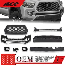 For 2016-2023 Toyota Tacoma Front Bumper Cover Kit Grille Assembly