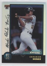 1998 Bowman Chrome Refractor Abraham Nunez #82 0c2