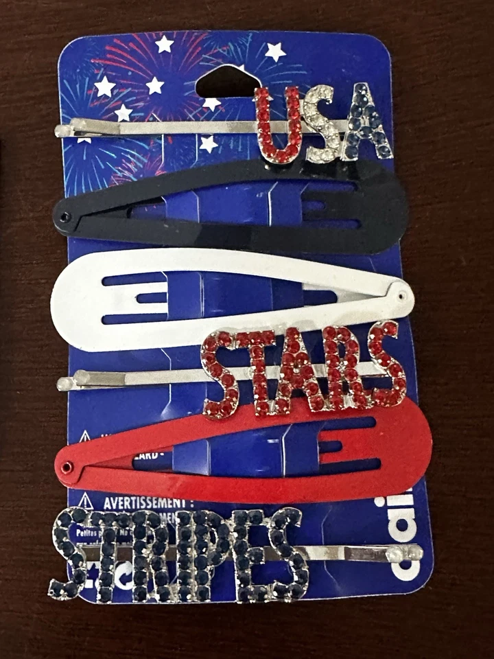 *NEW* Claire’s July 4th Body Stickers, Hair Accessories And 1 Pair Flag Earrings - Изображение 4 из 4
