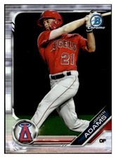 Jordyn Adams 2019 Bowman Chrome Prospect Rookie RC #BCP-42 Los Angeles Angels