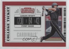 2019 Panini Elite Extra Edition College Ticket Holo Logan Wyatt #CT-LW 0b0