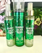 BNWOT Bath  Body Works Vanilla Bean Noel 3-Pc Mist Lot 2023 Holiday Edition 