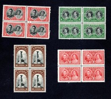 Canada Sc. 237, 246, 247 and 248 MNH blocks, VF