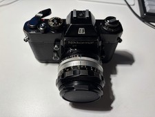 Nikon Black Nikkormat EL with Nikkor-S.C. Auto 50mm f1.4 Lens READ