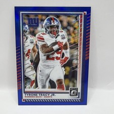 2025 Donruss Optic #6 Tyrone Tracy Jr. Blue #/249 New York Giants