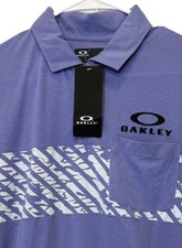 Oakley Hydrolix Golf Polo Shirt Purple Small Short Sleeve Regular Fit NWT