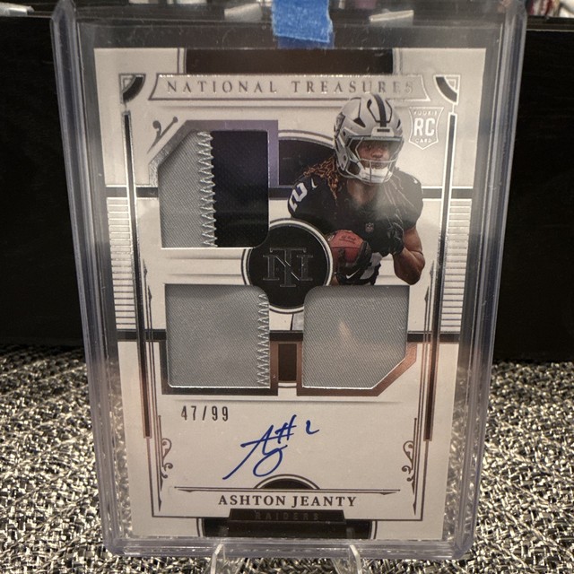 Ashton Jeanty 2025 Panini National Treasures Rookie Patch Autographs