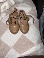 bloch tap shoes girls 6 1/2 M New Beige