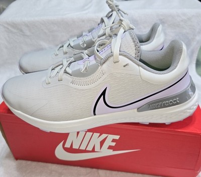 Nike React Infinity Pro 2 Women's Golf Shoes Spikeless Gray Purple US 10 W 