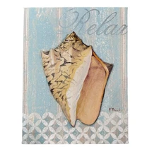 Paul Brent "Relax" Spa Shells II Small Canvas Art Print