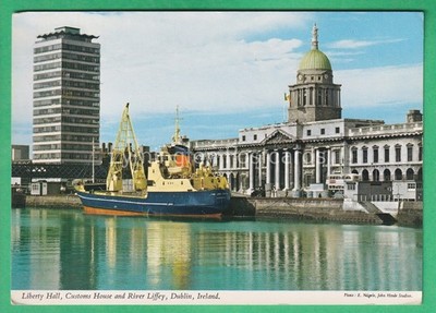  LIBERTY HALL, CUSTOMS HOUSE AND RIVER LEFFEY, DUBLIN: JOHN HINDE