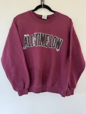 Title: ALL TIME LOW Band Crewneck   Maroon Pop-Punk Graphic   Size M