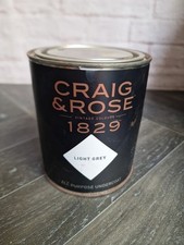Craig & Rose 1829 All Purpose Undercoat Paint Walls&Wood - Light Grey - 750ml