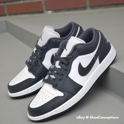 Nike Air Jordan 1 Low Shoes Iron Gray Summit White 553558-044