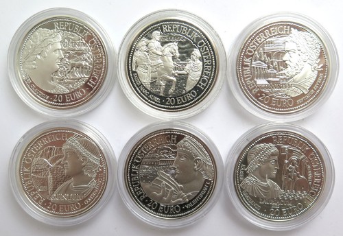 [R3916] Serie 6x 20 Euro Österreich 2010-2012, "Rom an der Donau" - Foto 1 di 7