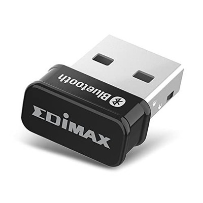 Edimax Bluetooth Adapter for PC, BT 5.0 EDR Nano USB Dongle, Fast Nano, Black 