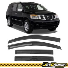 Fits 04-16 Nissan Armada 04-10 Infiniti Qx56 Acrylic Window Visor Rain Guard 4pc
