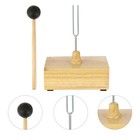 1 Set Tuning and Mallet Tuning Mounted on Wooden Base Teaching Prop