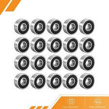 20pcs - 606-2RS Ball Bearings Double Sealed 6mmx17mmx6mm High Carbon Steel Z1