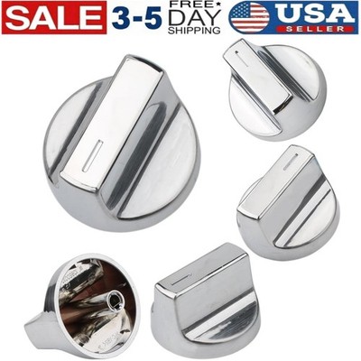 5Pcs Gas Range Stove Knob OEM W11366438 For Whirlpool WCG55US6HS00 WCG55US6HS05