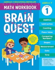 Brain Quest Math Workbook: 1st Grade by Workman Publishing Paperback Book