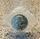 1961 US Mint 90% Silver Proof Half Dollar Franklin in Original Sealed Cello