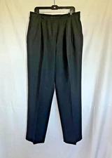 Field Manor Women's Black Wool Pants 18