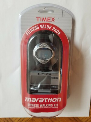 New-Timex Marathon Fitness Walking Kit Sport Watch & Step Counter Value Pack