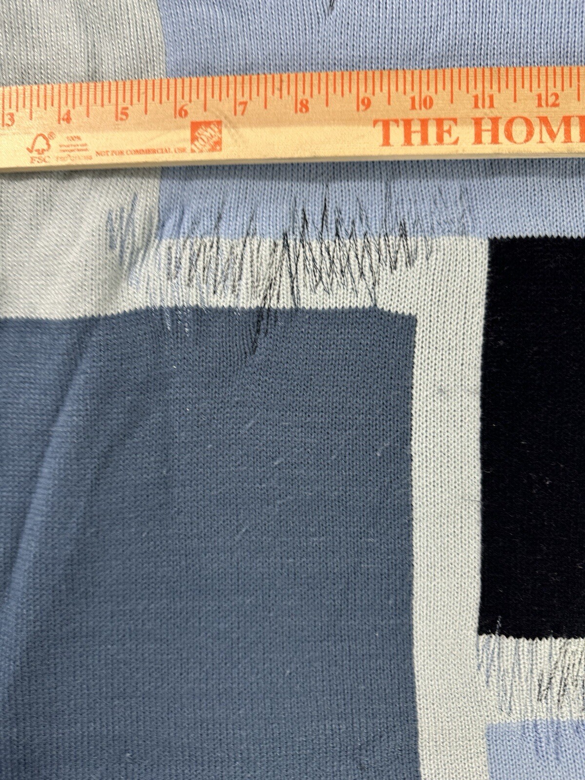 Vintage Southpole Blue Patchwork Pullover Sashiko… - image 9