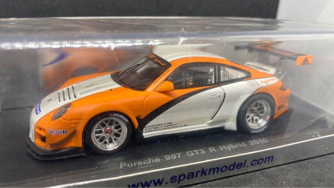 自動車 Spark model GT3 2010 1/43 Spark Porsche 997 GT3 R Hybrid 2010 Orange White w