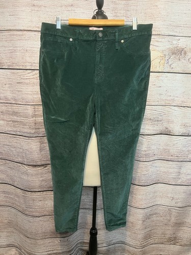 Skinny Ankle Jeans Pants Green Velvet 