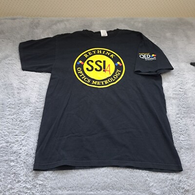 SSIA Rethink Optics Metrology TShirt Black Large Anvil QED Technologies Logo
