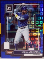 2022 Panini Donruss Optic Baseball Randy Arozarena #117 Pandora Blue 94/99