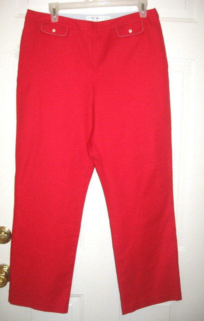 New Tommy Hilfiger Golf Women's Pants Red Sz 12 | eBay